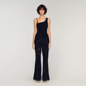 Asymmetric knit top