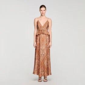 Bandana-print maxi dress