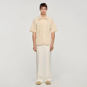 Cotton broderie anglaise shirt