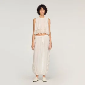 Crepon crop top