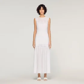 Crepon maxi dress