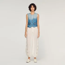 Crinkled balloon pants