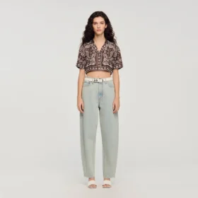 Cropped bandana print shirt Cropped bandana print shirt