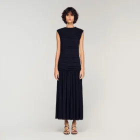 Draped maxi dress