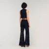 Embroidered guipure crop top Embroidered guipure crop top