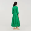 Floral jacquard maxi dress