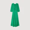 Floral jacquard maxi dress