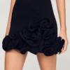 Floral knit mini dress