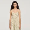Floral midi dress with straps