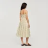Floral midi dress with straps
