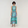 Floral print maxi dress