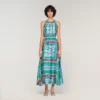 Floral print maxi dress