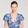 Floral print mini dress
