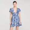 Floral print mini dress