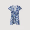 Floral print mini dress