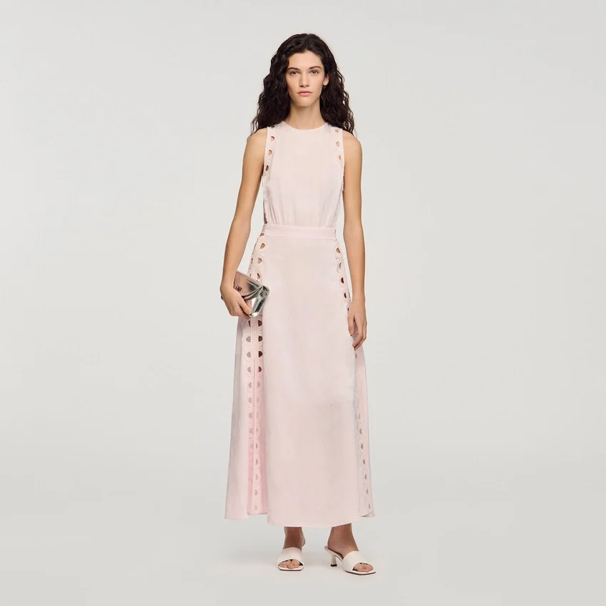 Flower jacquard maxi dress Flower jacquard maxi dress