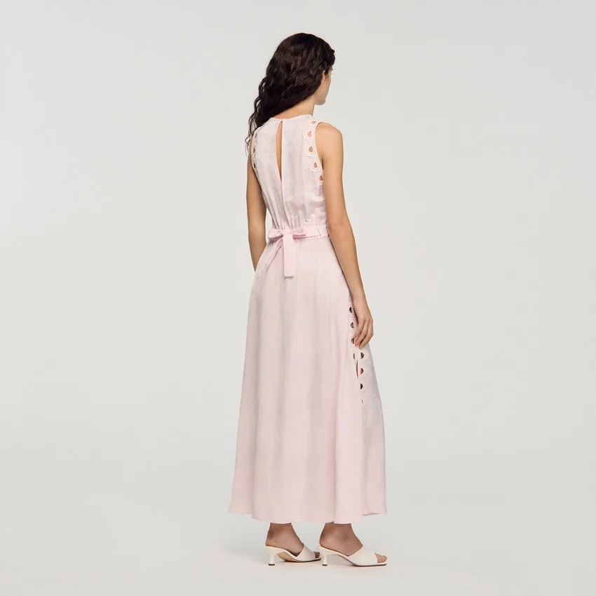Flower jacquard maxi dress Flower jacquard maxi dress
