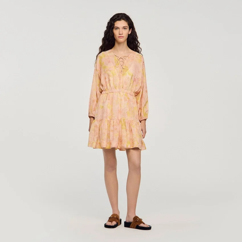 Flower print mini dress Flower print mini dress