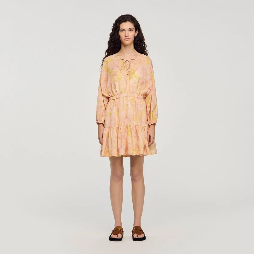 Flower print mini dress Flower print mini dress