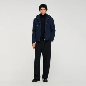 Hooded zip-up jacket