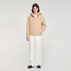 Hooded zip-up jacket
