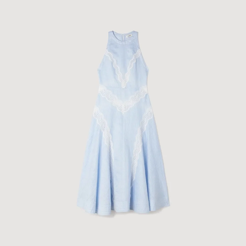 Maxi dress with lace details Maxi dress with lace details