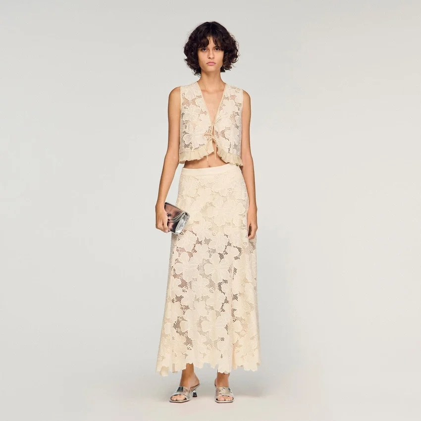 Maxi guipure skirt Maxi guipure skirt