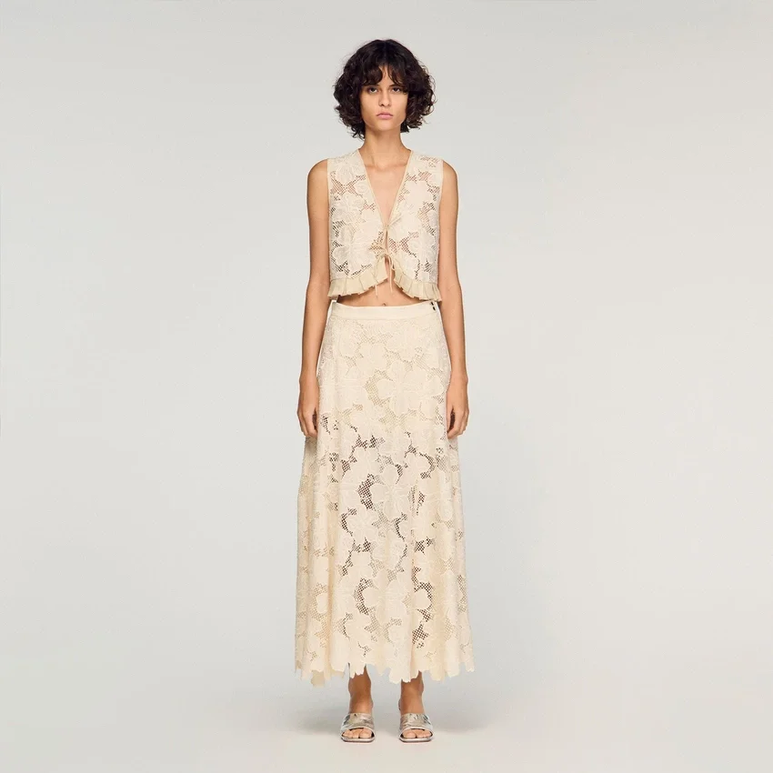Maxi guipure skirt Maxi guipure skirt