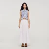 Maxi poplin skirt with ties Maxi poplin skirt with ties