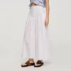 Maxi poplin skirt with ties Maxi poplin skirt with ties