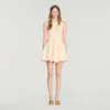 Mini floral jacquard dress