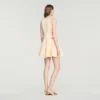 Mini floral jacquard dress