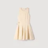 Mini floral jacquard dress