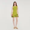 Mini floral knit dress