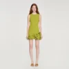 Mini floral knit dress