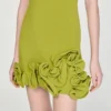 Mini floral knit dress