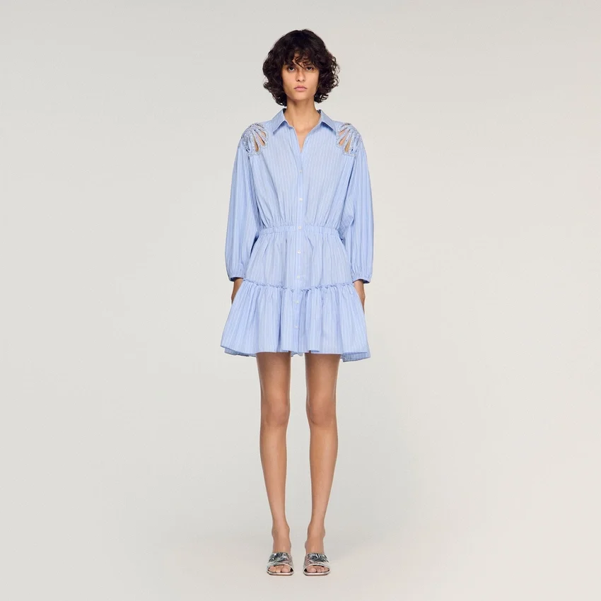 Mini striped cotton dress Mini striped cotton dress