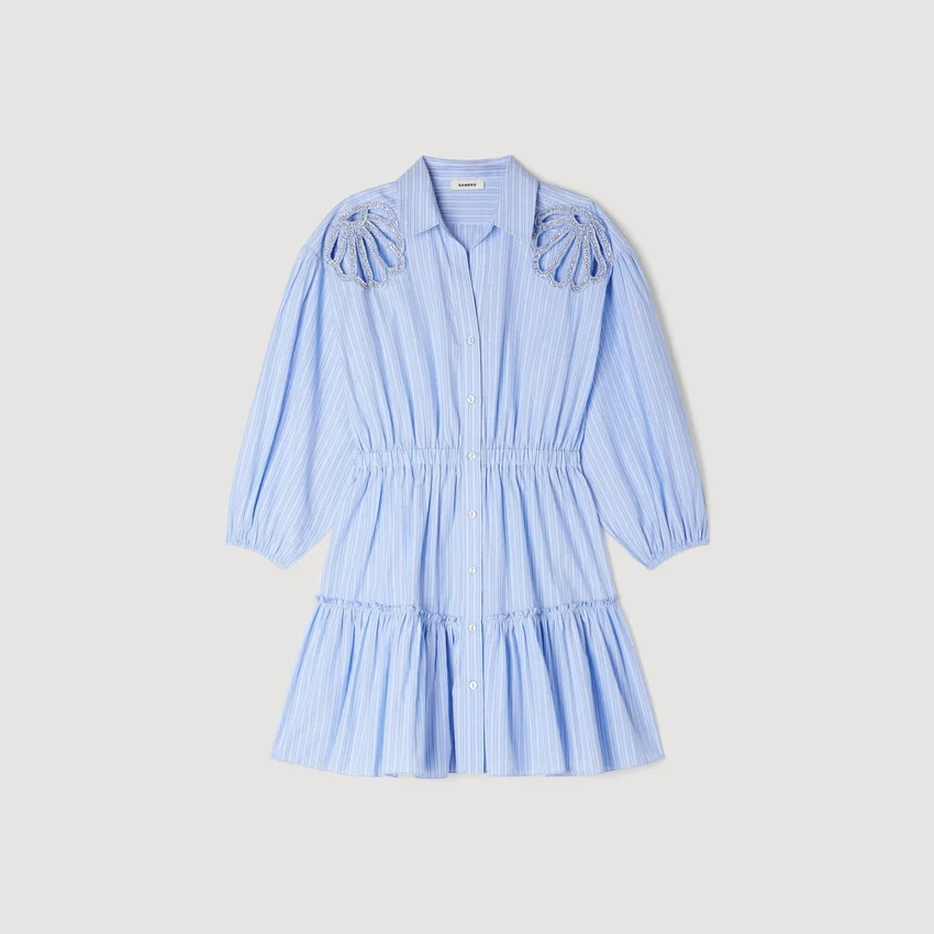 Mini striped cotton dress Mini striped cotton dress