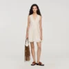 Mini trimmed linen dress Mini trimmed linen dress