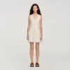 Mini trimmed linen dress Mini trimmed linen dress