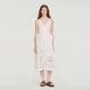 Openwork floral cotton midi dress Openwork floral cotton midi dress