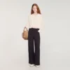 Padded round neck cropped cardigan Padded round neck cropped cardigan