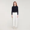Padded round neck cropped cardigan Padded round neck cropped cardigan
