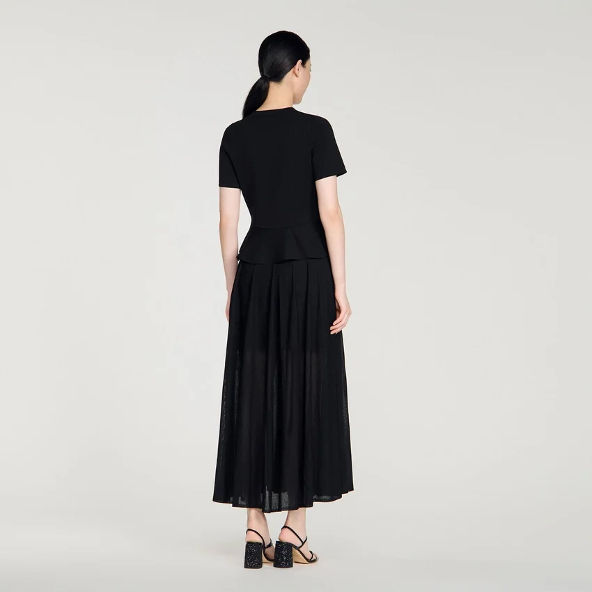 Peplum knit maxi dress Peplum knit maxi dress