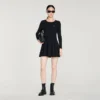 Pleated knit mini dress Pleated knit mini dress
