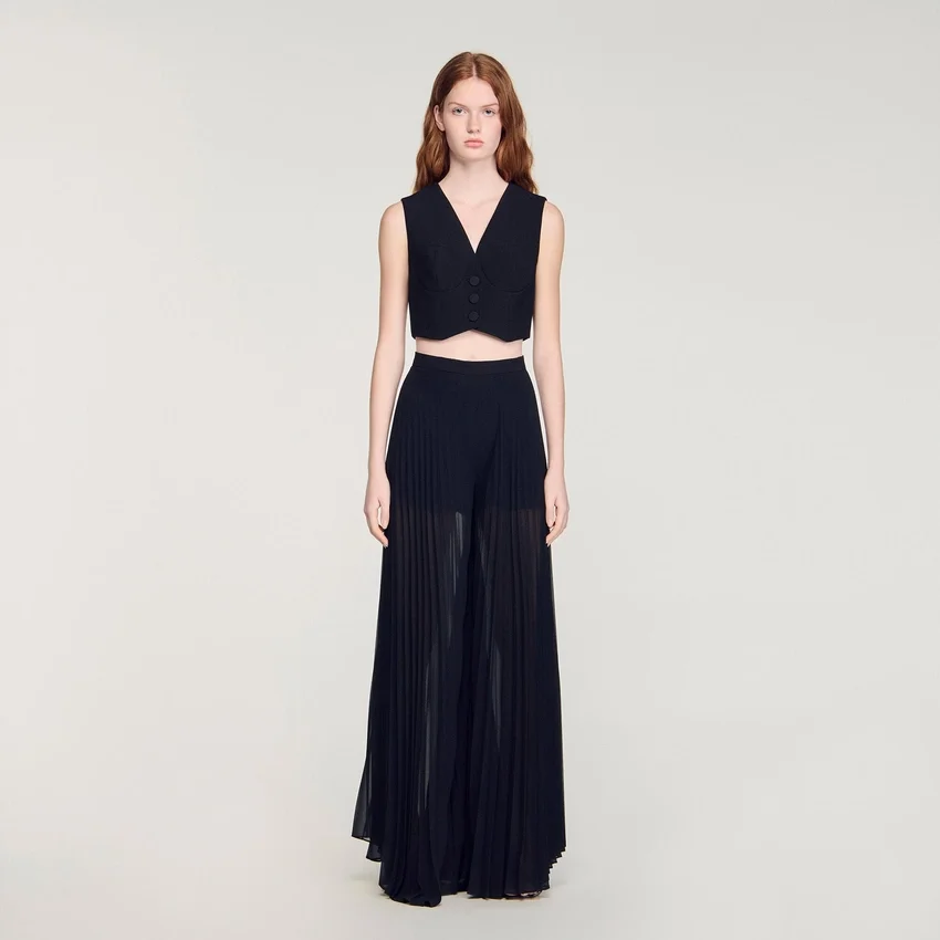 Pleated wide-leg trousers Pleated wide-leg trousers
