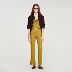 Pointelle knit trousers Pointelle knit trousers