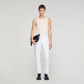 Regular raw jeans