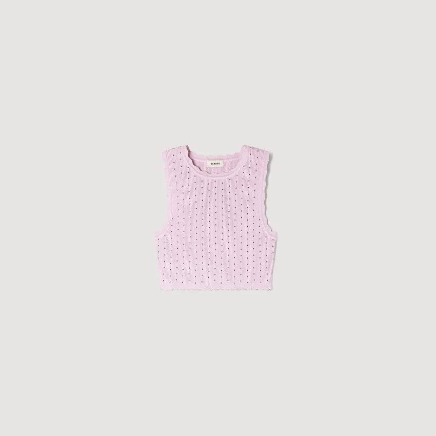 Rhinestone knit crop top Rhinestone knit crop top