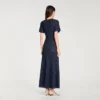 Rhinestone knit maxi dress